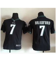 Youth Nike Eagles #7 Sam Bradford Black Alternate Stitched NFL New Elite Jersey Youth Nike Eagles #7 Sam Bradford Black Alternate Stitched NFL New Elite Jersey