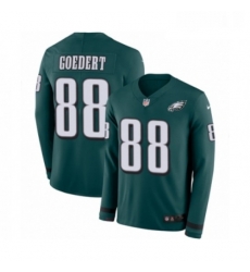 Youth Nike Philadelphia Eagles 88 Dallas Goedert Limited Green Therma Long Sleeve NFL Jersey Youth Nike Philadelphia Eagles 88 Dallas Goedert Limited Green Therma Long Sleeve NFL Jersey