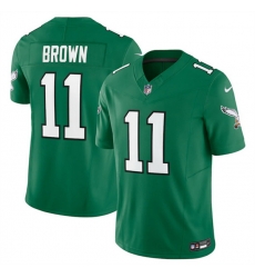 Youth Philadelphia Eagles 11 A J Brown Green 2023 F U S E Stitched Football Jersey Youth Philadelphia Eagles 11 A J Brown Green 2023 F U S E Stitched Football Jersey