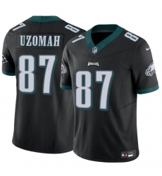 Youth Philadelphia Eagles 87 C J Uzomah Black 2023 F U S E Vapor Untouchable Limited Stitched Football Jersey Youth Philadelphia Eagles 87 C J Uzomah Black 2023 F U S E Vapor Untouchable Limited Stitched Football Jersey