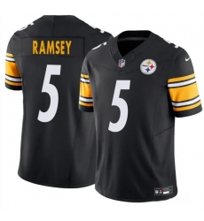 Men Pittsburgh Steelers 5 Jalen Ramsey Black 2025 F U S E  Vapor Untouchable Limited Stitched Jersey