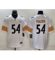 Men Pittsburgh Steelers 54 Zach Frazier White Vapor Untouchable Limited Stitched Jersey Men Pittsburgh Steelers 54 Zach Frazier White Vapor Untouchable Limited Stitched Jersey