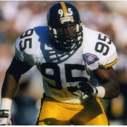 Men Pittsburgh Steelers Greg Lloyd #95 Vintage 1995 Starter White NFL Home Jersey