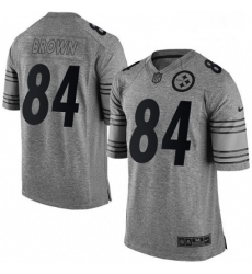 Mens Nike Pittsburgh Steelers 84 Antonio Brown Limited Gray Gridiron NFL Jersey Mens Nike Pittsburgh Steelers 84 Antonio Brown Limited Gray Gridiron NFL Jersey