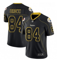 Mens Nike Pittsburgh Steelers 84 Antonio Brown Limited Lights Out Black Rush NFL Jersey Mens Nike Pittsburgh Steelers 84 Antonio Brown Limited Lights Out Black Rush NFL Jersey