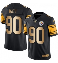Mens Nike Pittsburgh Steelers 90 T J Watt Limited BlackGold Rush Vapor Untouchable NFL Jersey Mens Nike Pittsburgh Steelers 90 T J Watt Limited BlackGold Rush Vapor Untouchable NFL Jersey