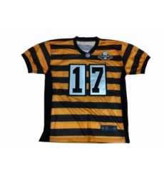 Nike Pittsburgh Steelers 17 Mike Wallace Yellow Black Elite 80th Throwback NFL Jersey Nike Pittsburgh Steelers 17 Mike Wallace Yellow Black Elite 80th Throwback NFL Jersey