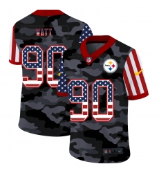 Nike Pittsburgh Steelers 90 T J Watt Camo 2020 USA Flag Salute To Service Limited Jersey Nike Pittsburgh Steelers 90 T J Watt Camo 2020 USA Flag Salute To Service Limited Jersey