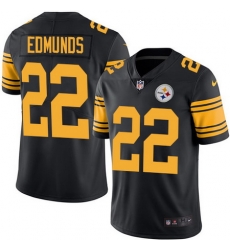 Nike Steelers #22 Terrell Edmunds Black Mens Stitched NFL Limited Rush Jersey Nike Steelers #22 Terrell Edmunds Black Mens Stitched NFL Limited Rush Jersey