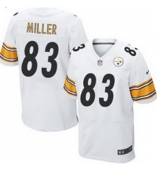 Nike Steelers #83 Heath Miller White Mens Stitched NFL Elite Jersey Nike Steelers #83 Heath Miller White Mens Stitched NFL Elite Jersey