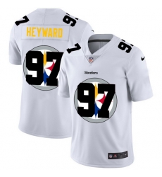 Nike Steelers 97 Cameron Heyward White Shadow Logo Limited Jersey Nike Steelers 97 Cameron Heyward White Shadow Logo Limited Jersey