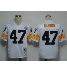 Pittsburgh Steelers 47 Blount White Throwback Jerseys Pittsburgh Steelers 47 Blount White Throwback Jerseys