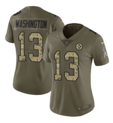 Nike Steelers #13 James Washington Olive Camo Womens Stitched NFL Limited 2017 Salute to Service Jersey Nike Steelers #13 James Washington Olive Camo Womens Stitched NFL Limited 2017 Salute to Service Jersey