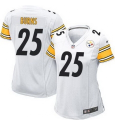Nike Steelers #25 Artie Burns White Womens Stitched NFL Elite Jersey Nike Steelers #25 Artie Burns White Womens Stitched NFL Elite Jersey