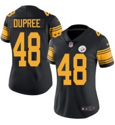 Nike Steelers #48 Bud Dupree Black Womens Stitched NFL Limited Rush Jersey Nike Steelers #48 Bud Dupree Black Womens Stitched NFL Limited Rush Jersey