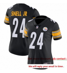 Steelers 24 Benny Snell Jr Black Team Color Women Stitched Football Vapor Untouchable Limited Jersey Steelers 24 Benny Snell Jr Black Team Color Women Stitched Football Vapor Untouchable Limited Jersey
