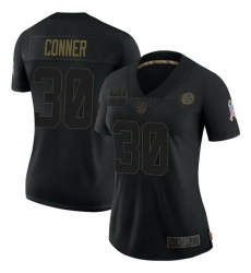 Women Pittsburgh Steelers James Conner Black Limited 2020 Salute To Service Jersey Women Pittsburgh Steelers James Conner Black Limited 2020 Salute To Service Jersey