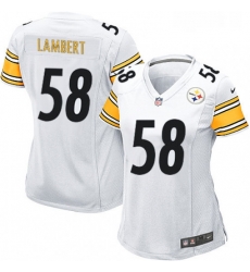 Womens Nike Pittsburgh Steelers 58 Jack Lambert Game White NFL Jersey Womens Nike Pittsburgh Steelers 58 Jack Lambert Game White NFL Jersey