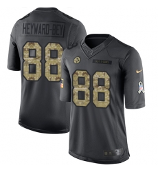 Nike Steelers #88 Darrius Heyward Bey Black Youth Stitched NFL Limited 2016 Salute to Service Jersey Nike Steelers #88 Darrius Heyward Bey Black Youth Stitched NFL Limited 2016 Salute to Service Jersey