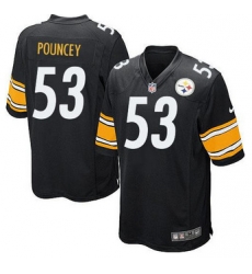 Youth NEW Pittsburgh Steelers #53 Maurkice Pouncey Black Team Color Stitched NFL Elite Jersey Youth NEW Pittsburgh Steelers #53 Maurkice Pouncey Black Team Color Stitched NFL Elite Jersey