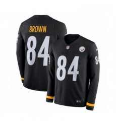 Youth Nike Pittsburgh Steelers 84 Antonio Brown Limited Black Therma Long Sleeve NFL Jersey Youth Nike Pittsburgh Steelers 84 Antonio Brown Limited Black Therma Long Sleeve NFL Jersey