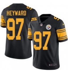 Youth Nike Steelers #97 Cameron Heyward Black Stitched NFL Limited Rush Jersey Youth Nike Steelers #97 Cameron Heyward Black Stitched NFL Limited Rush Jersey