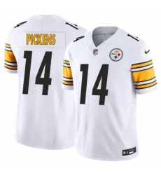 Youth Pittsburgh Steelers 14 George Pickens White Vapor Untouchable Limited Stitched Jersey Youth Pittsburgh Steelers 14 George Pickens White Vapor Untouchable Limited Stitched Jersey