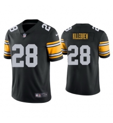 Youth Pittsburgh Steelers Miles Killebrew #28 Black Vapor Limited Stitched Football Jersey Youth Pittsburgh Steelers Miles Killebrew #28 Black Vapor Limited Stitched Football Jersey