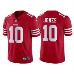 Men San Francisco 49ers 10 Mac Jones Red 2025 Vapor Untouchable Limited Stitched Football Jersey