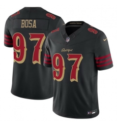 Men San Francisco 49ers 97 Nick Bosa Black 2025 F U S E Rivalries Vapor Limited Stitched Football Jersey Men San Francisco 49ers 97 Nick Bosa Black 2025 F U S E Rivalries Vapor Limited Stitched Football Jersey