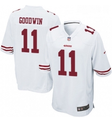 Mens Nike San Francisco 49ers 11 Marquise Goodwin Game White NFL Jersey Mens Nike San Francisco 49ers 11 Marquise Goodwin Game White NFL Jersey