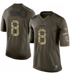 Mens Nike San Francisco 49ers 8 Steve Young Limited Green Salute to Service NFL Jersey Mens Nike San Francisco 49ers 8 Steve Young Limited Green Salute to Service NFL Jersey