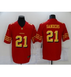 Men's San Francisco 49ers #21 Deion Sanders Red Gold Untouchable Limited Jersey Men's San Francisco 49ers #21 Deion Sanders Red Gold Untouchable Limited Jersey