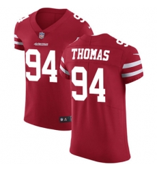 Nike 49ers #94 Solomon Thomas Red Team Color Mens Stitched NFL Vapor Untouchable Elite Jersey Nike 49ers #94 Solomon Thomas Red Team Color Mens Stitched NFL Vapor Untouchable Elite Jersey