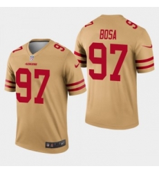 Nike 49ers 97 Nick Bosa Cream Inverted Legend Jersey Nike 49ers 97 Nick Bosa Cream Inverted Legend Jersey