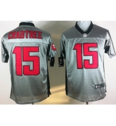 Nike San Francisco 49ers 15 Michael Crabtree Grey Elite Shadow NFL Jersey Nike San Francisco 49ers 15 Michael Crabtree Grey Elite Shadow NFL Jersey