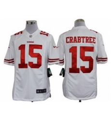 Nike San Francisco 49ers 15 Michael Crabtree White Limited NFL Jersey Nike San Francisco 49ers 15 Michael Crabtree White Limited NFL Jersey