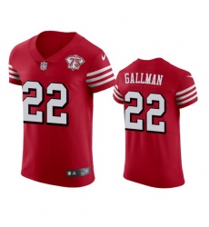 Nike San Francisco 49ers 22 Wayne Gallman Red Rush Men 75th Anniversary Stitched NFL Vapor Untouchable Elite Jersey Nike San Francisco 49ers 22 Wayne Gallman Red Rush Men 75th Anniversary Stitched NFL Vapor Untouchable Elite Jersey