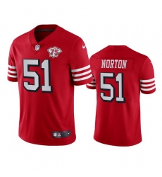 Nike San Francisco 49ers 51 Ken Norton Red Rush Men 75th Anniversary Stitched NFL Vapor Untouchable Limited Jersey Nike San Francisco 49ers 51 Ken Norton Red Rush Men 75th Anniversary Stitched NFL Vapor Untouchable Limited Jersey
