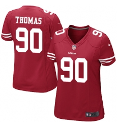 Nike 49ers #90 Solomon Thomas Red Team Color Womens Stitched NFL Elite Jersey Nike 49ers #90 Solomon Thomas Red Team Color Womens Stitched NFL Elite Jersey