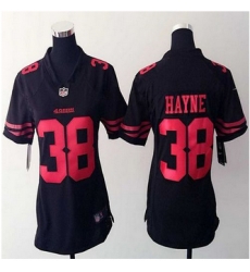 Women New 49ers #38 Jarryd Hayne Black Alternate Stitched NFL Elite Jersey Women New 49ers #38 Jarryd Hayne Black Alternate Stitched NFL Elite Jersey