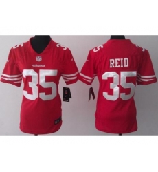 Women Nike San Francisco 49ers 35 Eric Reid Red Jerseys Women Nike San Francisco 49ers 35 Eric Reid Red Jerseys