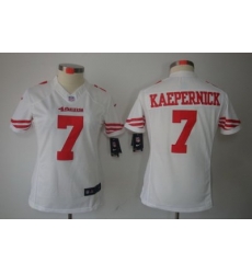 Women Nike San Francisco 49ers 7 Colin Kaepernick White Color LIMITED NFL Jerseys Women Nike San Francisco 49ers 7 Colin Kaepernick White Color LIMITED NFL Jerseys