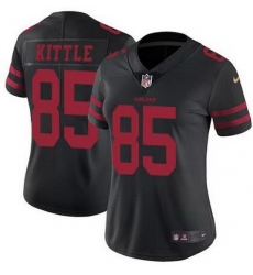 Women Nike San Francisco 49ers 85 George Kittle Black Vapor Untouchable Limited NFL Jersey Women Nike San Francisco 49ers 85 George Kittle Black Vapor Untouchable Limited NFL Jersey