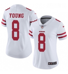 Womens Nike San Francisco 49ers 8 Steve Young White Vapor Untouchable Limited Player NFL Jersey Womens Nike San Francisco 49ers 8 Steve Young White Vapor Untouchable Limited Player NFL Jersey