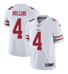 Nike 49ers #4 Nick Mullens White Youth Stitched NFL Vapor Untouchable Limited Jersey Nike 49ers #4 Nick Mullens White Youth Stitched NFL Vapor Untouchable Limited Jersey