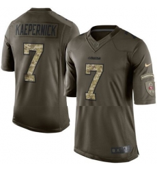 Nike 49ers #7 Colin Kaepernick Green Youth Stitched NFL Limited Salute to Service Jersey Nike 49ers #7 Colin Kaepernick Green Youth Stitched NFL Limited Salute to Service Jersey
