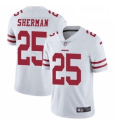 Youth Nike San Francisco 49ers 25 Richard Sherman White Vapor Untouchable Elite Player NFL Jersey Youth Nike San Francisco 49ers 25 Richard Sherman White Vapor Untouchable Elite Player NFL Jersey