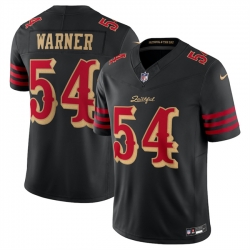 Youth San Francisco 49ers 54 Fred Warner Black 2025 F U S E Rivalries Vapor Limited Stitched Football Jersey
