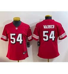 Youth San Francisco 49ers 54 Fred Warner New Red Vapor Untouchable Stitched Football Jersey